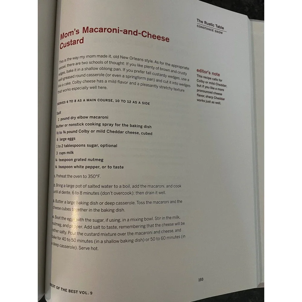 Best‎ of the Best Food & Wine Cookbook 2006 Recipes From Top Cookbooks Chefs